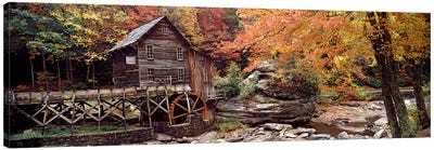 Glade Creek Grist Mill II, Babcock State Park, Fayette County, West Virginia, USA Canvas Art Print - West Virginia