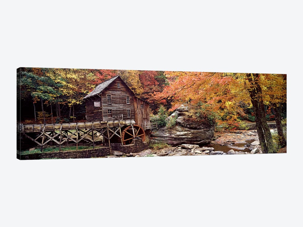 Glade Creek Grist Mill II, Babcock State Park, Fayette County, West Virginia, USA by Panoramic Images 1-piece Canvas Art Print