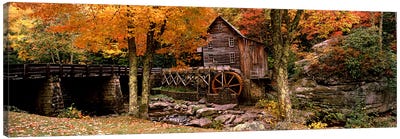 Glade Creek Grist Mill III, Babcock State Park, Fayette County, West Virginia, USA Canvas Art Print - West Virginia