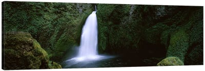 Waterfall in a forest, Columbia River Gorge, Oregon, USA #2 Canvas Art Print - Oregon Art