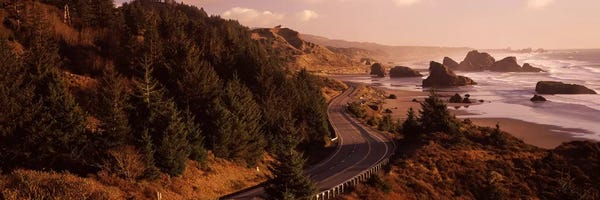 Coastal Landscape Along U.S. Route 101, Oregon, USA
