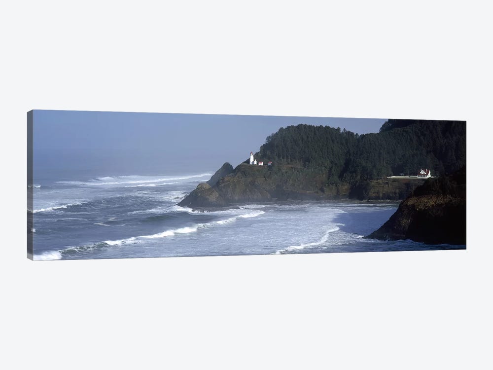 Distant View Of Heceta Head Light, Heceta Head, Lane County, Oregon, USA by Panoramic Images 1-piece Canvas Art Print