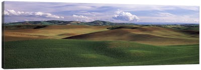 Clouds over a rolling landscape, Palouse, Whitman County, Washington State, USA Canvas Art Print - Hill & Hillside Art