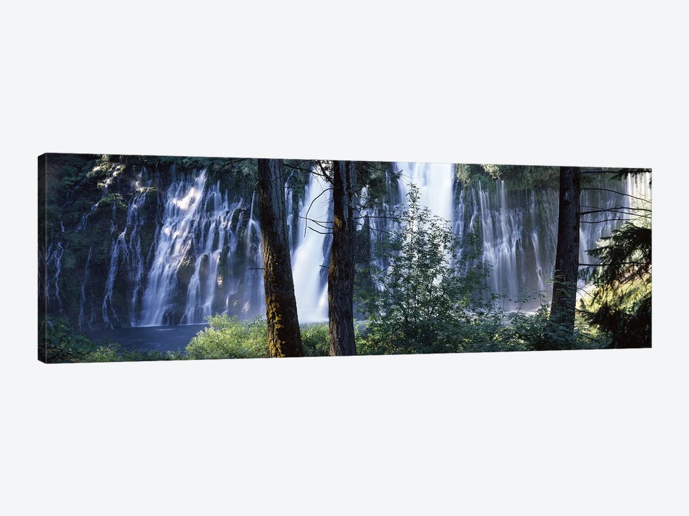 Burney Falls As Seen Through A Forest Landscape, McArthur-Burney Falls Memorial State Park, California, USA by Panoramic Images 1-piece Canvas Print