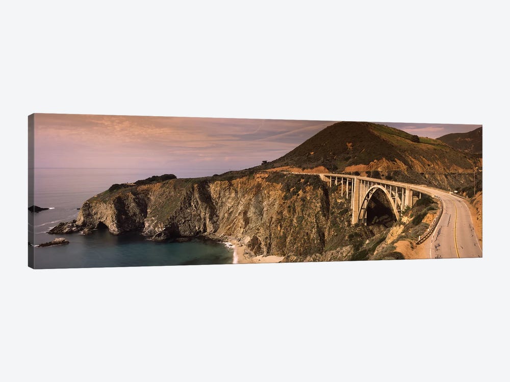 Coastal Landscape Featuring Bixby Creek Bridge, Big Sur, Monterey County, California, USA by Panoramic Images 1-piece Canvas Wall Art
