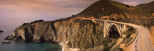 Big Sur: Coastal Landscape Featuring Bixby Creek Bridge, Big Sur, Monterey County, California, USA by Panoramic Images