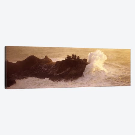 Crashing Waves At High Tide, McWay Cove, Julia Pfeiffer Burns State Park, Monterey County, California, USA Canvas Print #PIM7571} by Panoramic Images Art Print