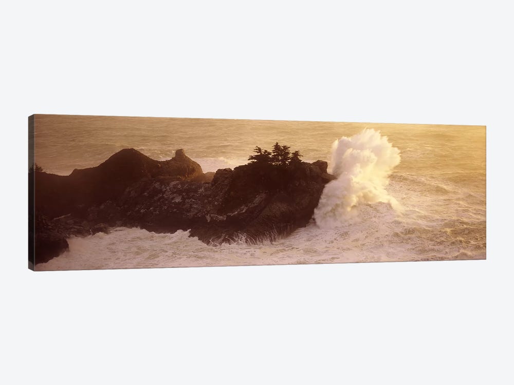 Crashing Waves At High Tide, McWay Cove, Julia Pfeiffer Burns State Park, Monterey County, California, USA by Panoramic Images 1-piece Canvas Art
