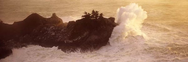 Monterey: Crashing Waves At High Tide, McWay Cove, Julia Pfeiffer Burns State Park, Monterey County, California, USA by Panoramic Images