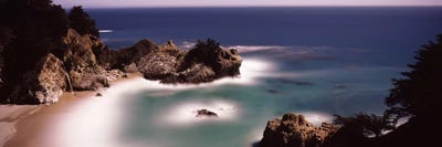 High-Angle View Of McWay Cove & McWay Falls, Julia Pfeiffer Burns State Park, Monterey County, California, USA by Panoramic Images canvas print