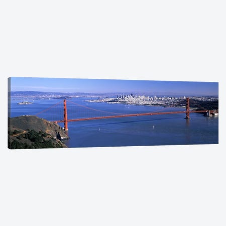 High angle view of a suspension bridge, Golden Gate Bridge, San Francisco, California, USA #4 Canvas Print #PIM7576} by Panoramic Images Canvas Art