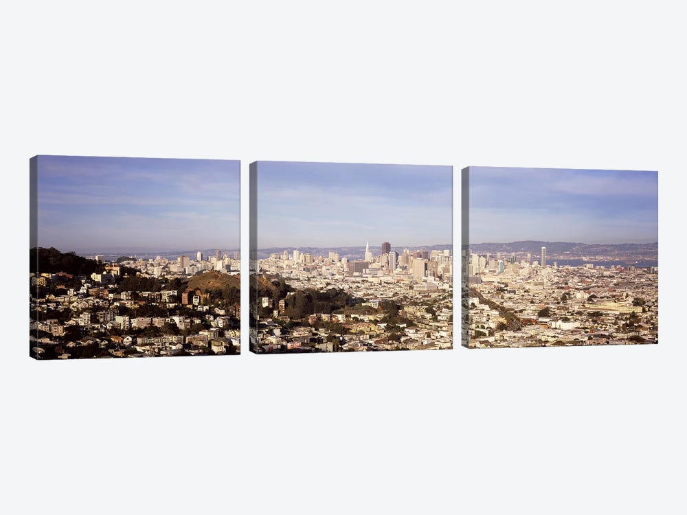 High angle view of a city, San Francisco, California, USA #2 by Panoramic Images 3-piece Art Print
