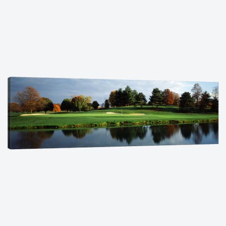 Pond-side Green, 8th Hole, Westwood Country Club, Vienna, Fairfax County, Virginia, USA Canvas Print #PIM7600} by Panoramic Images Canvas Print