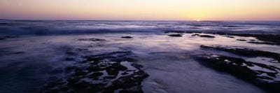 Waves in the seaChildren's Pool Beach, La Jolla Shores, La Jolla, San Diego, California, USA by Panoramic Images canvas print