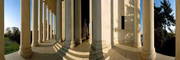 Washington, D.C.: Columns of a memorial, Jefferson Memorial, Washington DC, USA by Panoramic Images