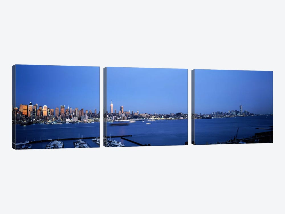 City viewed from Hamilton Park, New York City, New York State, USA by Panoramic Images 3-piece Canvas Art