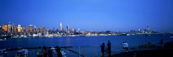 New York City Skylines: City viewed from Hamilton Park, New York City, New York State, USA #2 by Panoramic Images