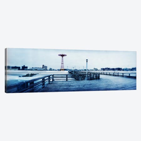 City in winter, Coney Island, Brooklyn, New York City, New York State, USA Canvas Print #PIM7671} by Panoramic Images Canvas Artwork