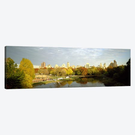 Park with buildings in the background, Central Park, Manhattan, New York City, New York State, USA Canvas Print #PIM7698} by Panoramic Images Canvas Artwork