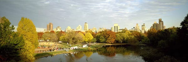 Central Park: Park with buildings in the background, Central Park, Manhattan, New York City, New York State, USA by Panoramic Images