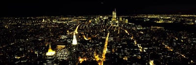 Aerial view of a city, New York City, New York State, USA #2 by Panoramic Images canvas print