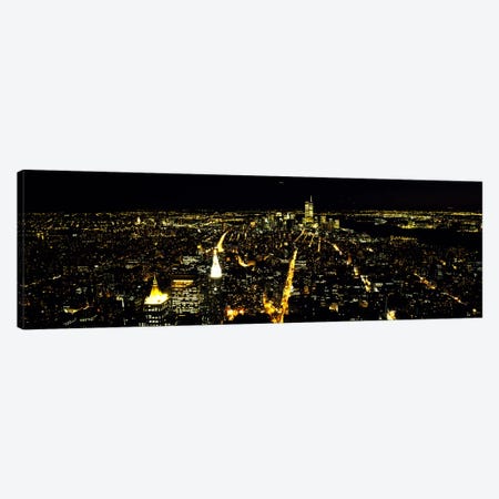 Aerial view of a city, New York City, New York State, USA #2 Canvas Print #PIM7700} by Panoramic Images Canvas Art