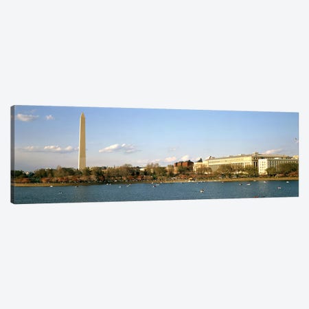 Monument at the riverside, Washington Monument, Potomac River, Washington DC, USA Canvas Print #PIM7711} by Panoramic Images Art Print