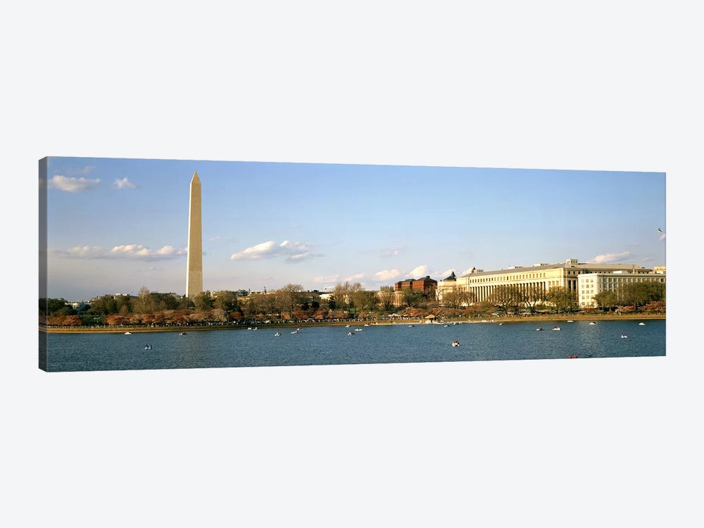 Monument at the riverside, Washington Monument, Potomac River, Washington DC, USA by Panoramic Images 1-piece Art Print