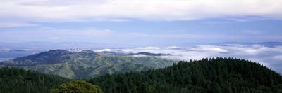 View of San Francisco from Mt Tamalpais, Marin County, California, USA by Panoramic Images canvas print