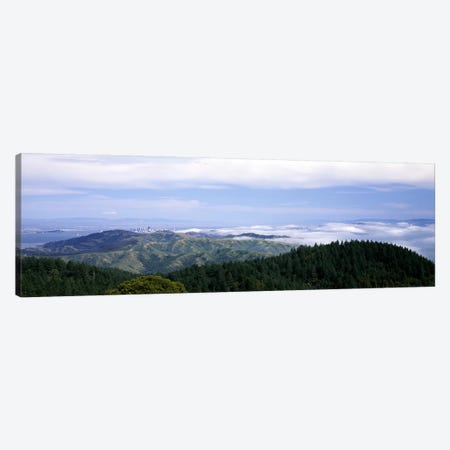 View of San Francisco from Mt Tamalpais, Marin County, California, USA Canvas Print #PIM7725} by Panoramic Images Canvas Print