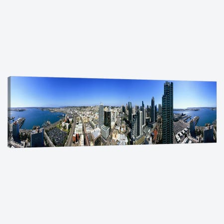 360 degree view of a city, San Diego, California, USA Canvas Print #PIM7740} by Panoramic Images Canvas Art