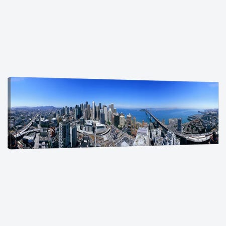360 degree view of a city, Rincon Hill, San Francisco, California, USA Canvas Print #PIM7741} by Panoramic Images Canvas Artwork