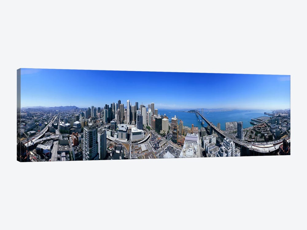 360 degree view of a city, Rincon Hill, San Francisco, California, USA by Panoramic Images 1-piece Canvas Wall Art