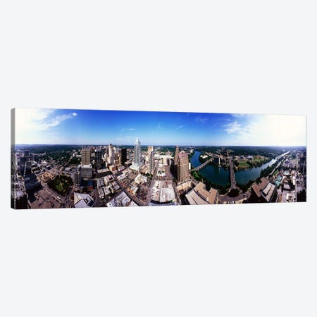360 degree view of a city, Austin, Travis county, Texas, USA Canvas Print #PIM7742} by Panoramic Images Canvas Art