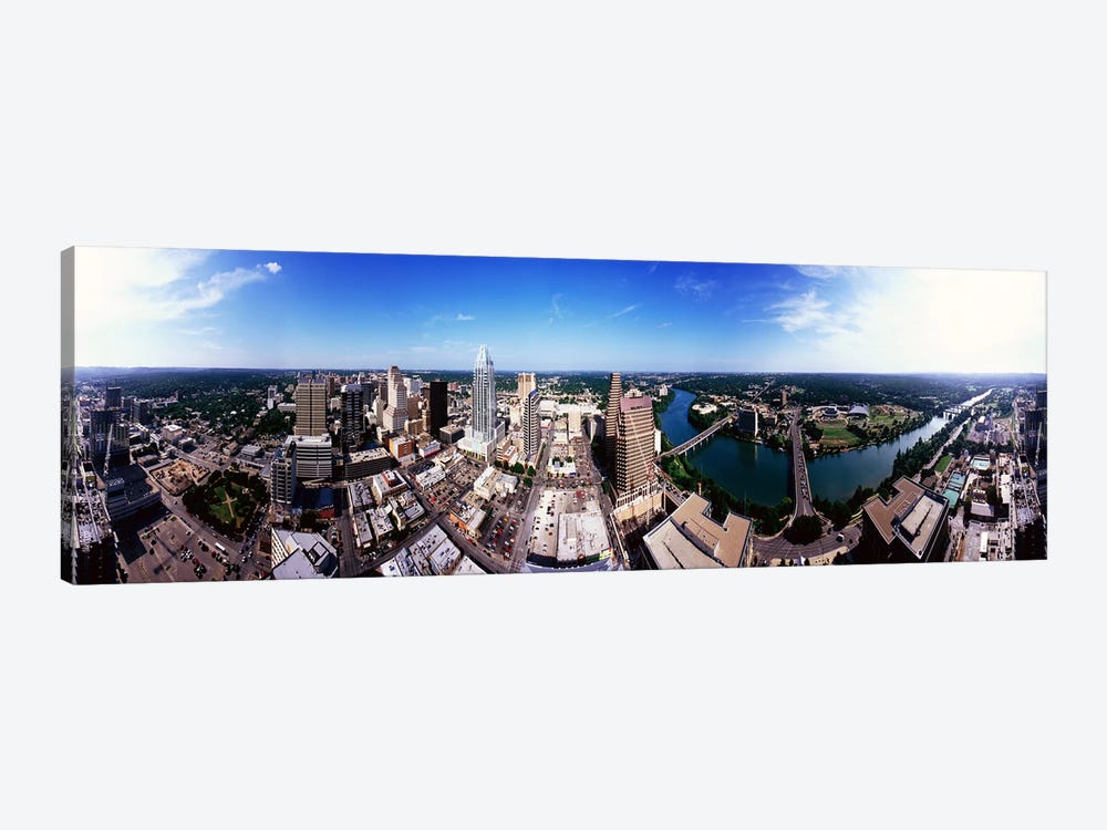 360 degree view of a city, Austin, Travis county, Texas, USA by Panoramic Images 1-piece Canvas Art Print