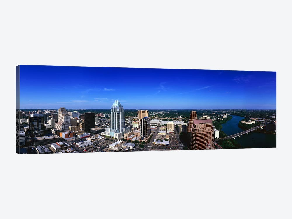 Aerial view of a city, Austin, Travis county, Texas, USA by Panoramic Images 1-piece Canvas Art Print