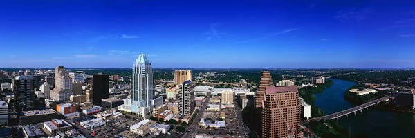 Austin: Aerial view of a city, Austin, Travis county, Texas, USA by Panoramic Images