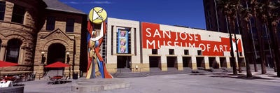 Art museum in a city, San Jose Museum Of Art, Downtown San Jose, San Jose, Santa Clara County, California, USA by Panoramic Images framed canvas print