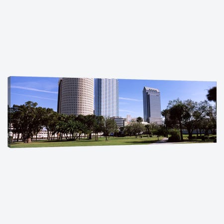 Buildings in a city viewed from a park, Plant Park, University Of Tampa, Tampa, Hillsborough County, Florida, USA Canvas Print #PIM7778} by Panoramic Images Canvas Art Print