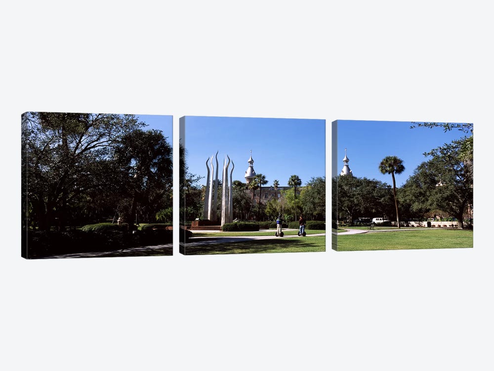 University students in the campusPlant Park, University of Tampa, Tampa, Hillsborough County, Florida, USA by Panoramic Images 3-piece Art Print