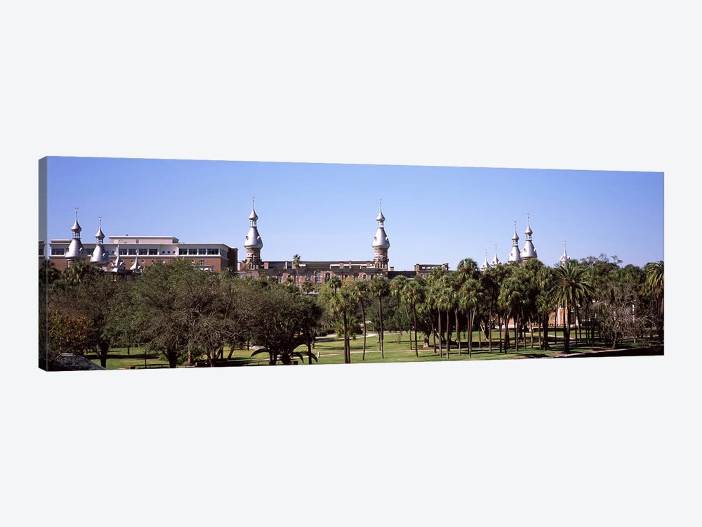 Trees in a campusPlant Park, University of Tampa, Tampa, Hillsborough County, Florida, USA by Panoramic Images 1-piece Canvas Artwork