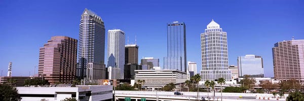 Tampa: Skyscraper in a city, Tampa, Hillsborough County, Florida, USA by Panoramic Images