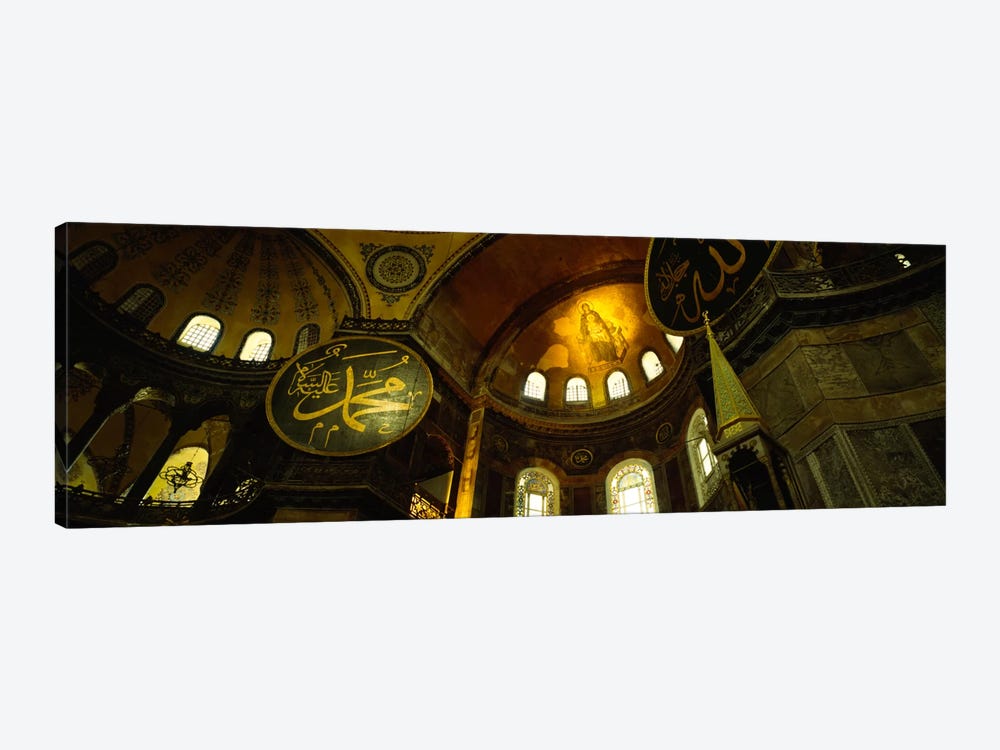Low angle view of a ceiling, Aya Sophia, Istanbul, Turkey by Panoramic Images 1-piece Canvas Artwork