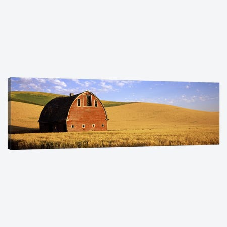 Old barn in a wheat field, Palouse, Whitman County, Washington State, USA #3 Canvas Print #PIM7795} by Panoramic Images Canvas Art