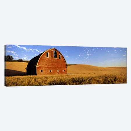 Old barn in a wheat field, Palouse, Whitman County, Washington State, USA #4 Canvas Print #PIM7796} by Panoramic Images Canvas Wall Art