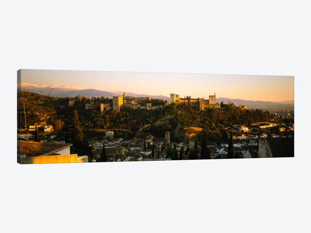 Afternoon View Of Alhambra, Granada, Andalusia, Spain by Panoramic Images 1-piece Canvas Art Print