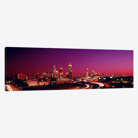 USA, Georgia, Atlanta, night Canvas Print #PIM77} by Panoramic Images Canvas Artwork