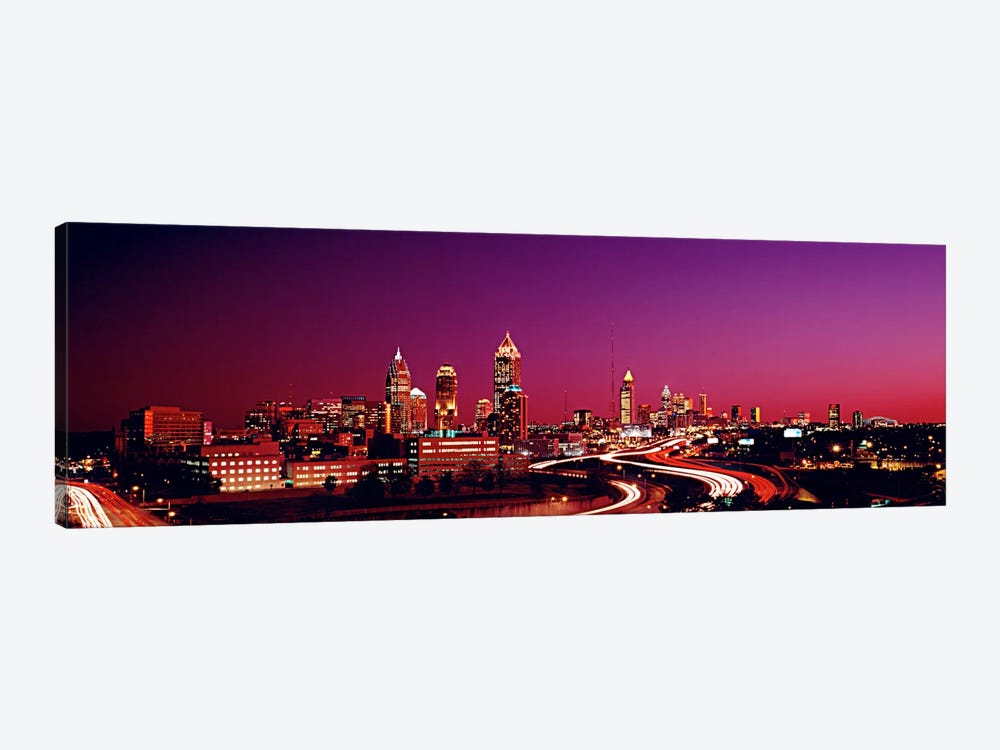 USA, Georgia, Atlanta, night by Panoramic Images 1-piece Canvas Art