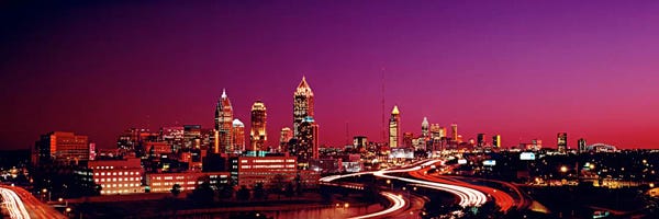 USA, Georgia, Atlanta, night
