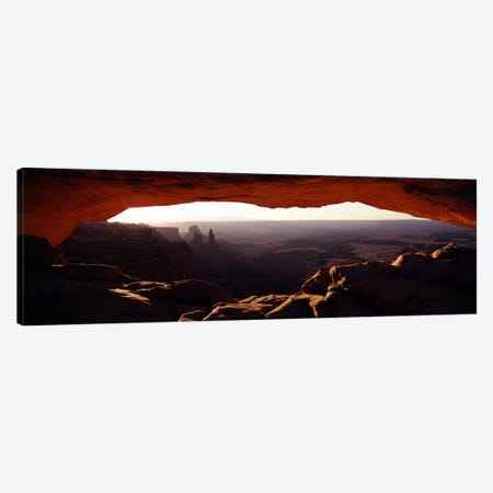 Morning View Through Mesa Arch, Canyonlands National Park, Utah, USA Canvas Print #PIM7800} by Panoramic Images Art Print